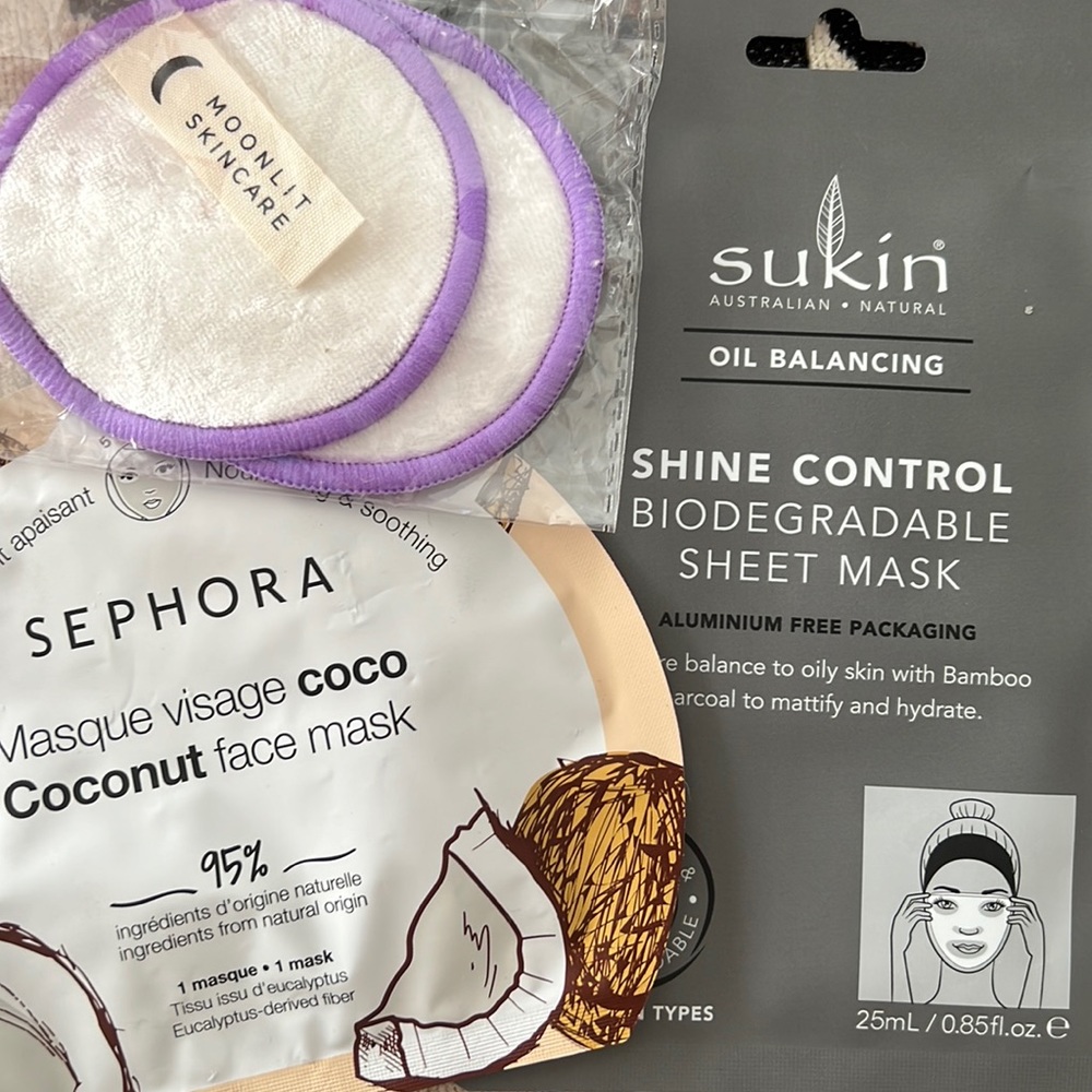 Two masks & Two Bamboo Skincare Pads
